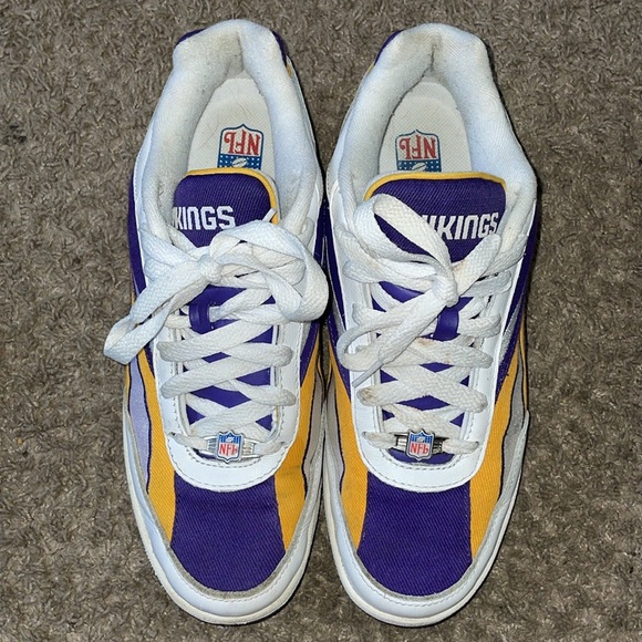 Reebok x NFL Minnesota Viking purple gold white mens sneakers - Picture 12 of 14